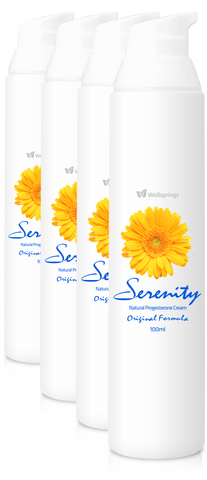 Wellsprings Serenity Cream - 100ml Pump Bottle (4 pack)